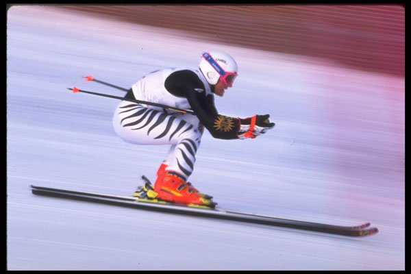 284088 Downhill Skiing A4 Photo Print