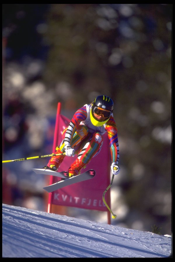 284092 Downhill Skiing A4 Photo Print