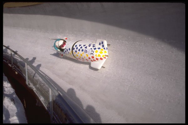 284094 Bobsled Racing A4 Photo Print