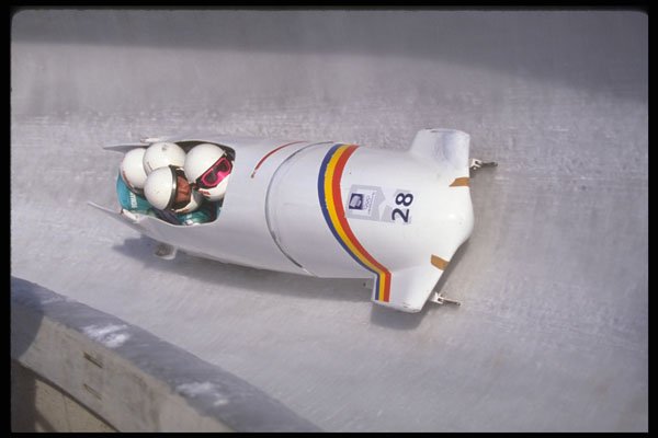 284097 Bobsled Racing A4 Photo Print