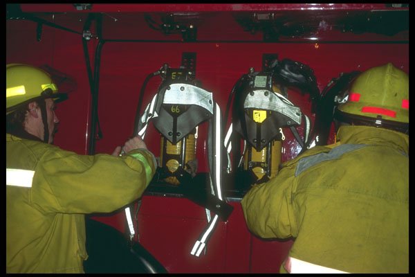 285000 Getting A Breathing Apparatus Off The Truck A4 Photo Print