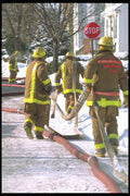 285016 Catching A Winter Hydrant A4 Photo Print