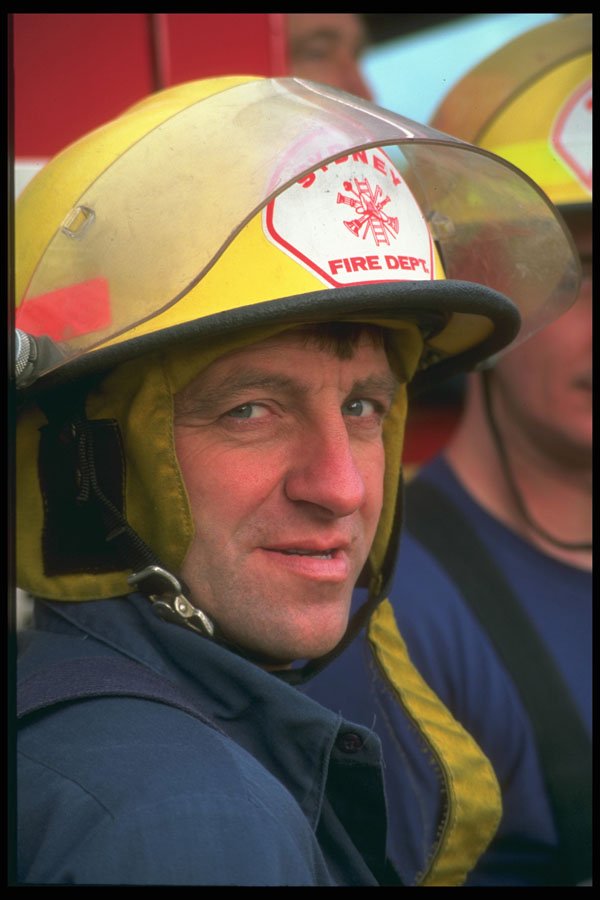 285030 Fireman Up Close A4 Photo Print