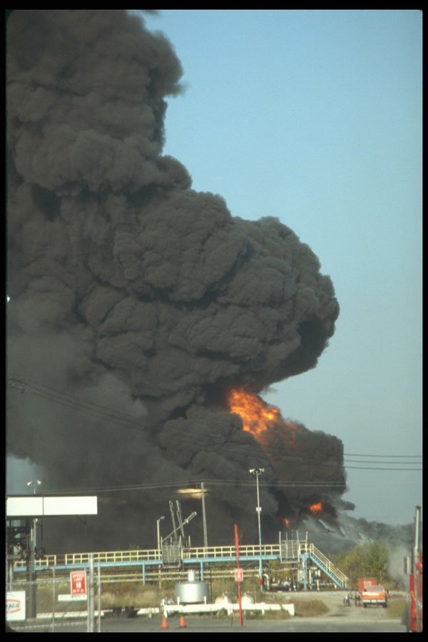 285061 Petroleum Fire A4 Photo Print