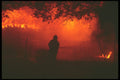 285064 Barn Fire A4 Photo Print