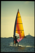286002 Windsurfer, St. Aubins A4 Photo Print
