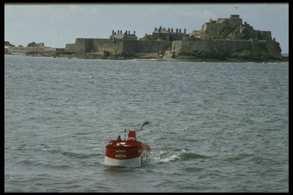 286011 Elizabeth Castle, Transport Boat Ducks  A4 Photo Print