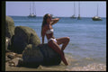 286082 Beach Scene, Portelet Bay A4 Photo Print