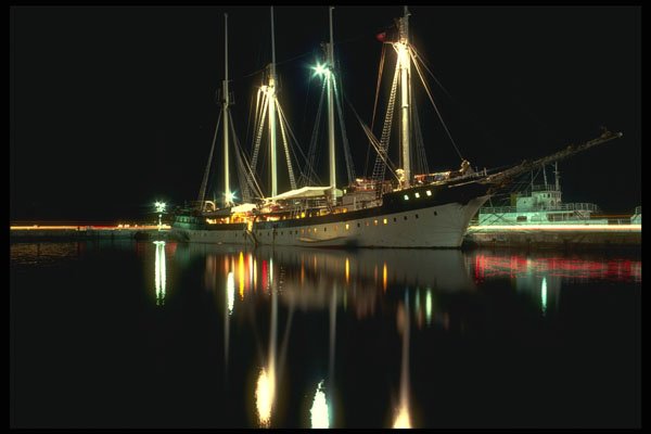 287002 Flag Ship, Wind Jammer Fleet, Nassau, Bahamas A4 Photo Print