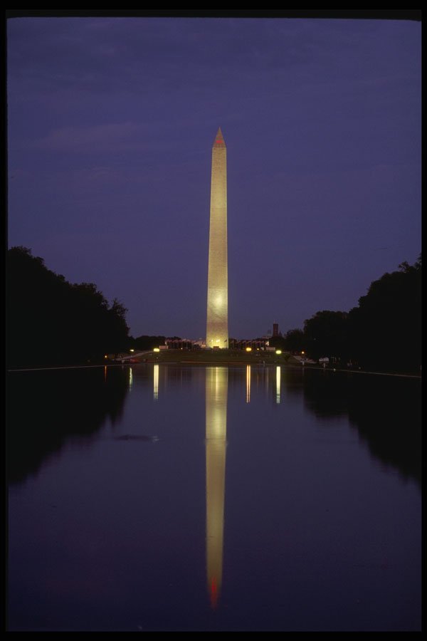 287030 Washington Monument, Reflected, Washington DC A4 Photo Print