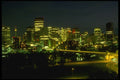 287033 Calgary Skyline At Night, Alberta, Canada A4 Photo Print