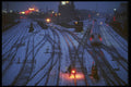 287042 Rail Switching Yard In Winter, Montreal, Quebec, Canada A4 Photo Print