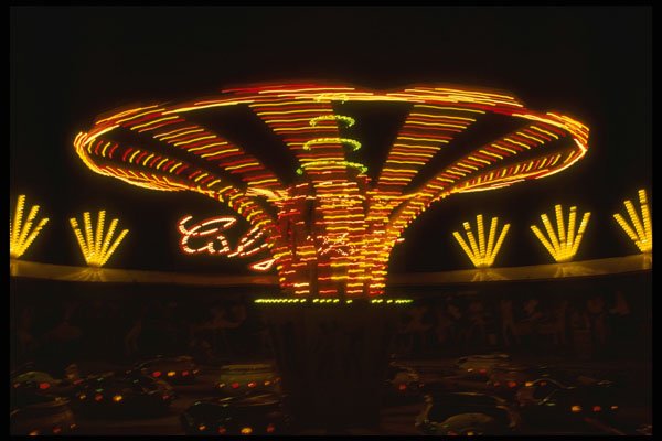 287048 Time Exposure Amusement Ride, Montreal, Quebec A4 Photo Print