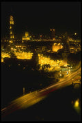 287067 Cairo Hotel District And Nile River, Cairo, Egypt A4 Photo Print