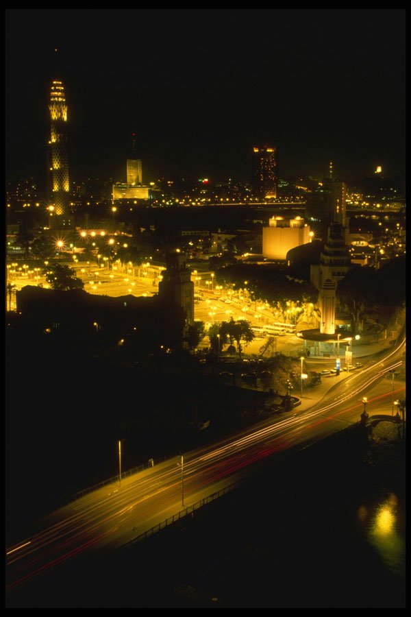 287067 Cairo Hotel District And Nile River, Cairo, Egypt A4 Photo Print