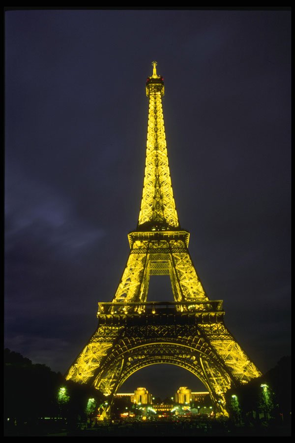 287068 Eiffel Tower At Night, Paris, France A4 Photo Print
