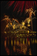 287069 Fireworks Competition, Montreal, Canada A4 Photo Print