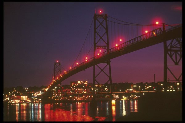 287074 Harbor Bridge Linking Halifax And Dartmouth, Halifax A4 Photo Print