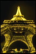 287075 Looking Up The Eiffel Tower, Paris, France A4 Photo Print