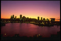 287078 Montreal Skyline At Sunset, Montreal, Canada A4 Photo Print