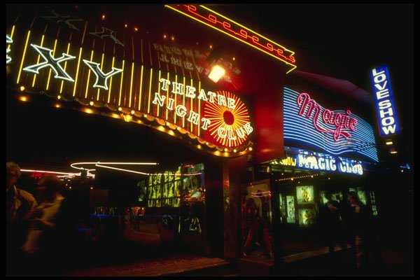 287088 Place Pigalle At Night, Paris, France A4 Photo Print