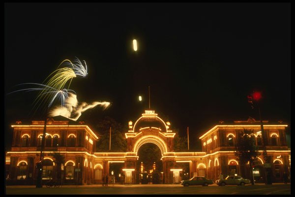 287092 Fireworks, Tivoli Gardens, Copenhagen, Denmark A4 Photo Print