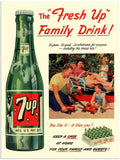288 7 up drinks advert 1950s 2 Vintage Advert A4 Photo Print