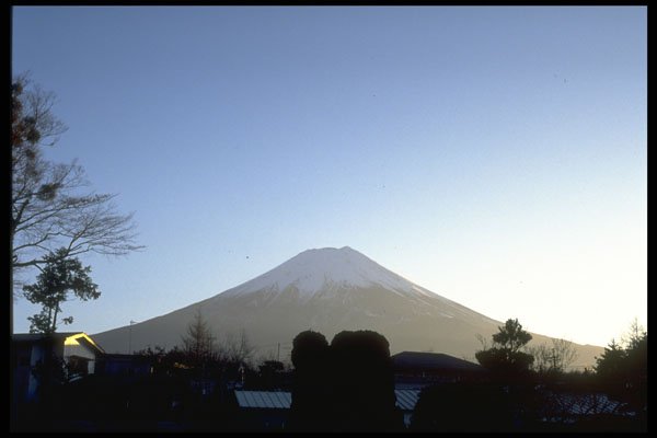 288001 Crest Of Mount Fuji In The Sun A4 Photo Print