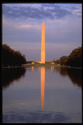288002 Washington Monument At Night A4 Photo Print