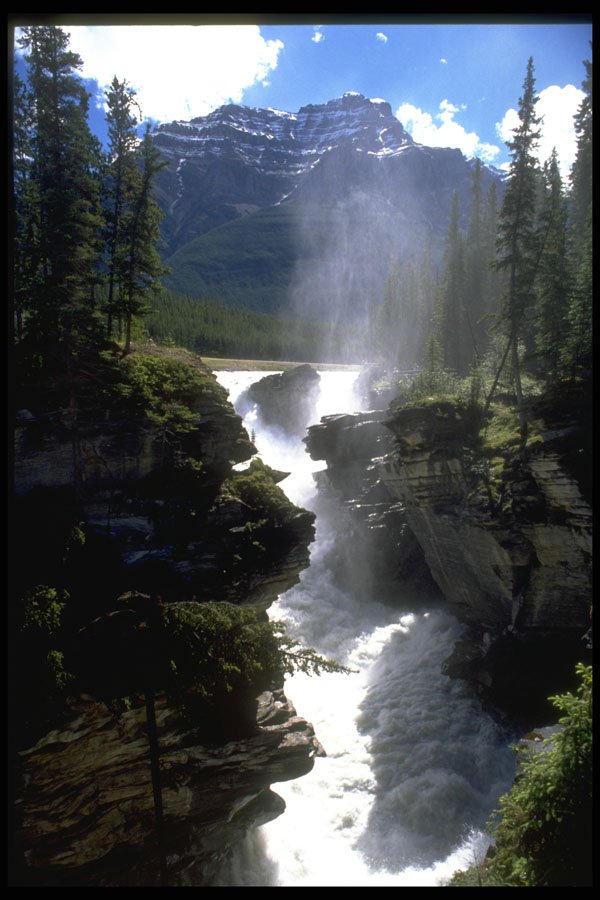 288054 Athabasca Falls, Rocky Mountains, Canada A4 Photo Print