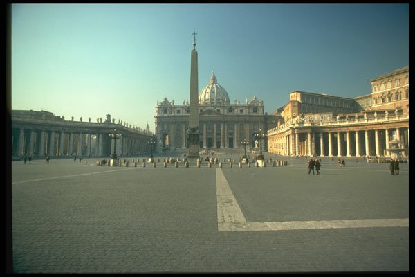 288090 Vatican Courtyard, Rome A4 Photo Print