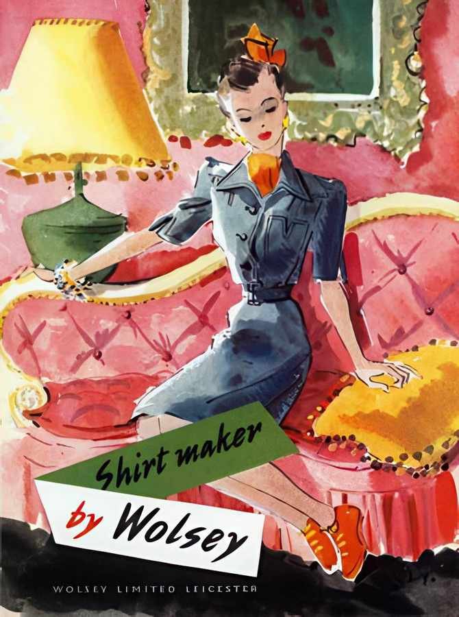 29 Wolsey Shirtmaker Vintage Advert A4 Photo Print
