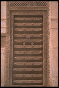 290013 Finely Engraved Wooden Door, Shibam A4 Photo Print