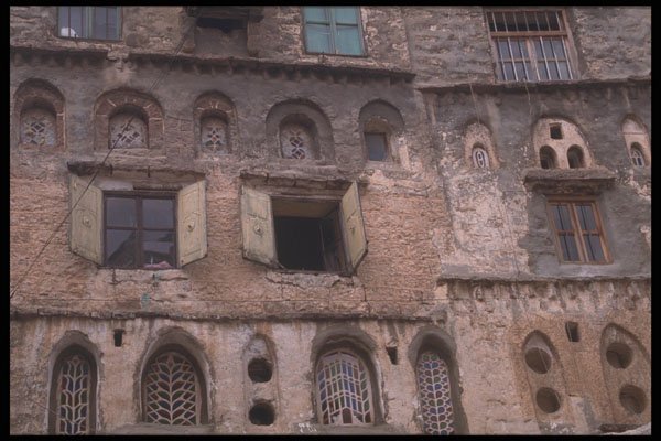 290026 Sober Stone Facade, Ibb A4 Photo Print