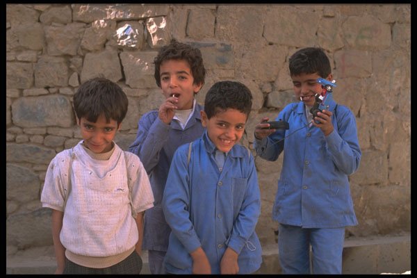 290035 School Boys, San'aa A4 Photo Print