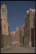 290072 Many Little Mosque Stake Out The Street, Sayun A4 Photo Print