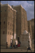 290092 Children Playing At The Shadow Of An Old Grave, Shibam A4 Photo Print