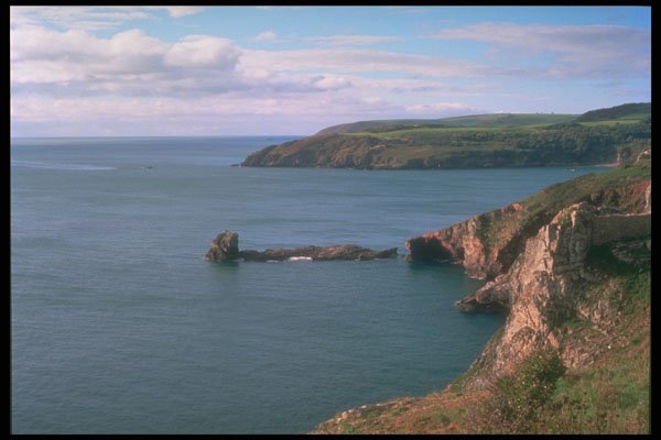 291008 Durl Head From Berry Head A4 Photo Print