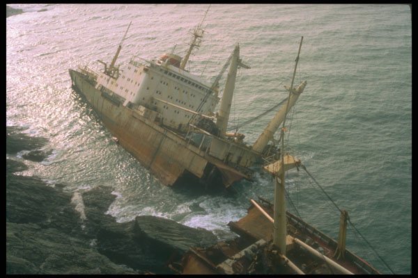 291078 Wreck Of Demetrios Prawle Point A4 Photo Print