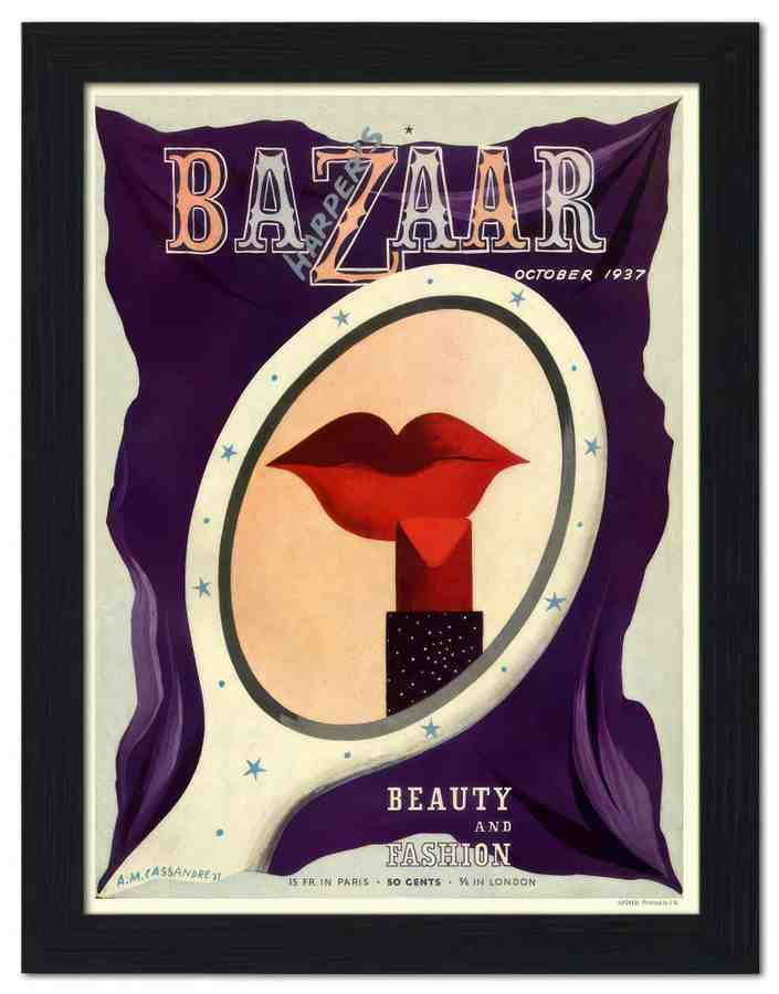 291H harpers bazaar october 1937 2 Vintage Advert A4 Photo Print
