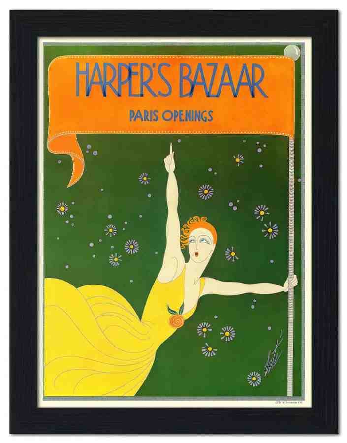 291K harpers bazaar paris openings 2 Vintage Advert A4 Photo Print
