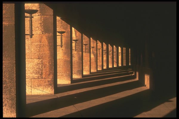 292043 Pillars Around The Olympic Stadium A4 Photo Print