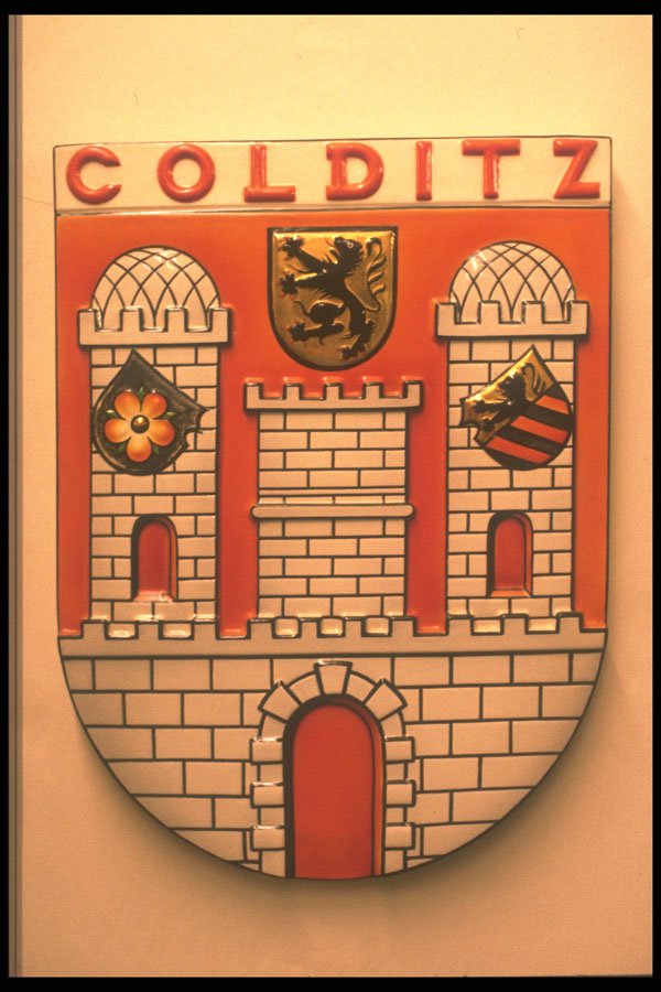 292045 Colditz Town Shield A4 Photo Print