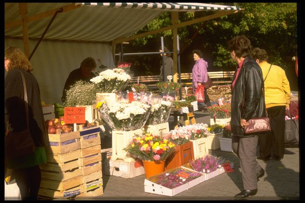 292091 Market Stalls A4 Photo Print