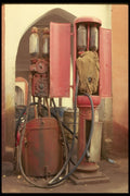 293002 Morocco, Gas Pump A4 Photo Print