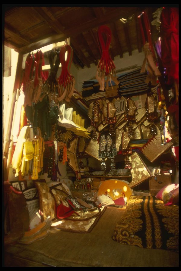 293026 Morocco, Market Booth A4 Photo Print