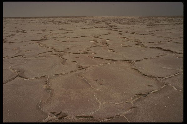 293047 Tunisia, Salt Desert A4 Photo Print