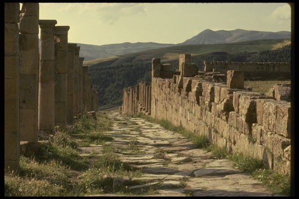 293066 Algeria, Roman Road A4 Photo Print