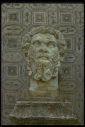 293068 Algeria, Stone Head Outside Museum A4 Photo Print