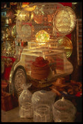 293086 Tunisia, Bird Cages In Shop A4 Photo Print